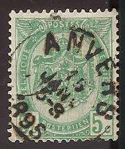 1893 BELGIUM COAT OF ARMS
