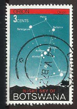 1972 BOTSWANA NIGHT SKY