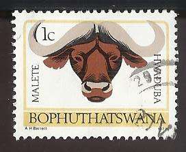 1977-82 BOPHUTHATSWANA ANIMAL TOTEMS