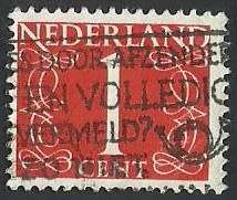 1946-69 NETHERLANDS NUMERAL
