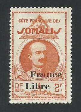 1942 FRENCH SOMALI COAST GOUVERNEUR LAGARDA