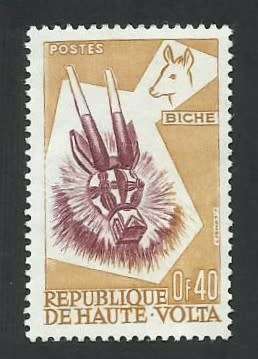 1960 UPPER VOLTA ANIMAL MASK