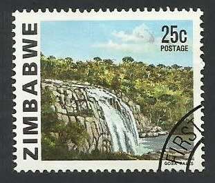 1980 ZIMBABWE WATERFALL