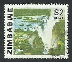 1980 ZIMBABWE WATERFALL