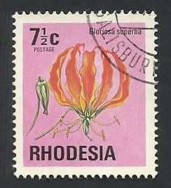 1974 RHODESIA FLOWER