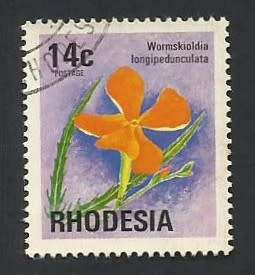 1974 RHODESIA FLOWER