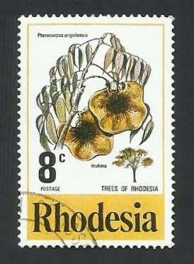 1976 RHODESIA FLOWERING TREE