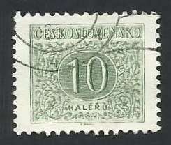 1954 CZECHOSLOVAKIA NUMERAL