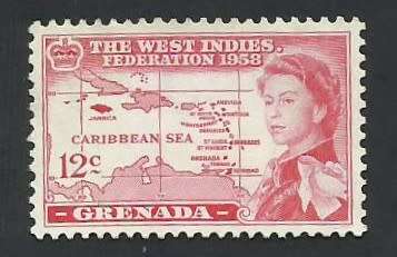 1958 GRENADA BRITISH CARIBBEAN FEDERATION