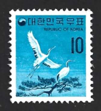 1973 KOREA BIRDS
