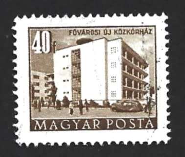 1953 HUNGARY BUILDINGS