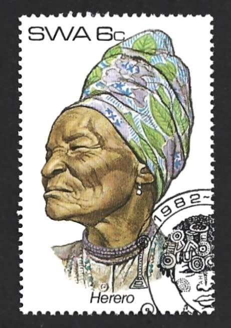 1982 SOUTH WEST AFRICA FEMALE HEADDRESSES