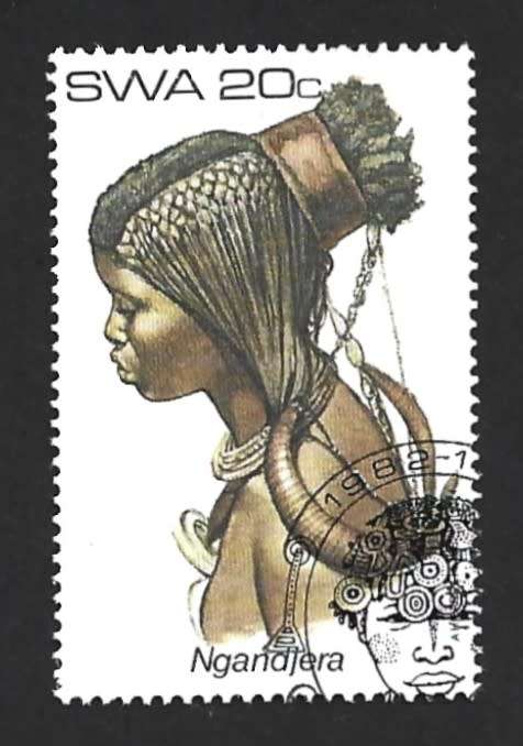 1982 SOUTH WEST AFRICA FEMALE HEADDRESSES