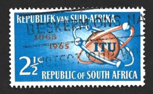 1965 SOUTH AFRICA THE 100TH ANNIVERSARY OF I.T.U.