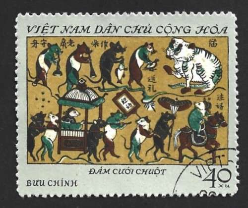 1972 VIETNAM WOODBLOCK PRINTS