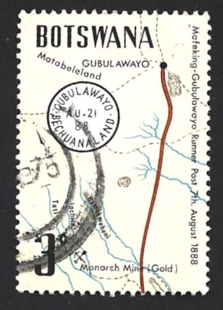 1972 BOTSWANA RUNNER POST