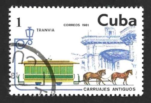 1981 CUBA FIRE HORSE DRAWN VEHICLES