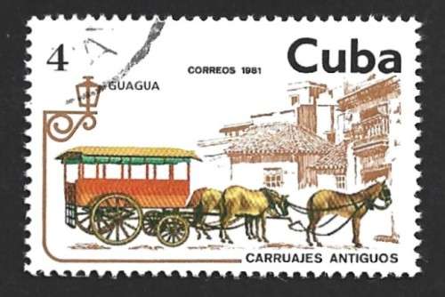 1981 CUBA FIRE HORSE DRAWN VEHICLES