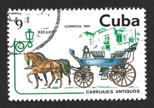 1981 CUBA FIRE HORSE DRAWN VEHICLES