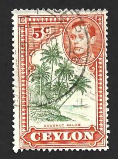 1938-49 CEYLON KING GEORGE VI