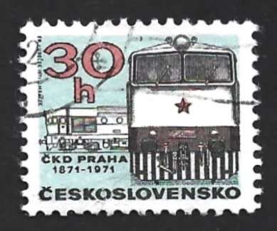 1971 CZECHOSLOVAKIA LOCOMOTIVE