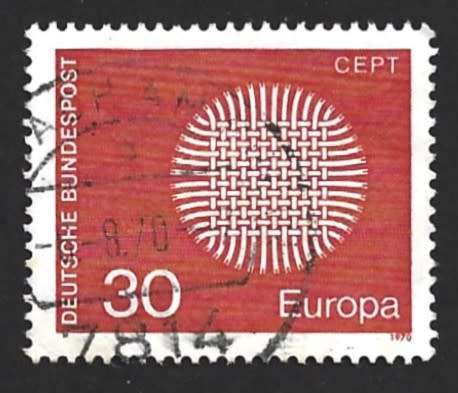 1970 GERMANY EUROPA STAMP