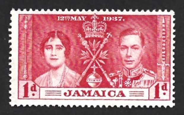 1937 JAMAICA QUEEN ELIZABETH II AND KING GEORGE VI