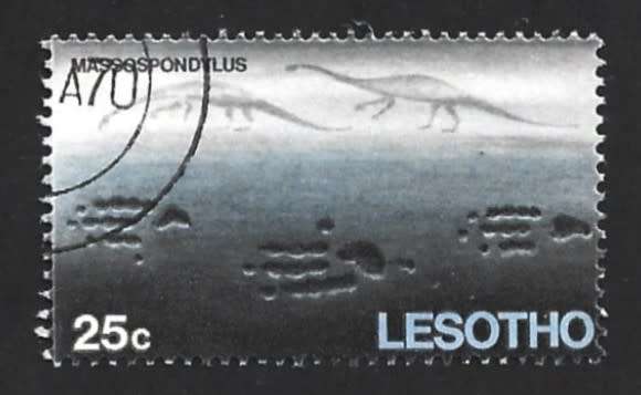 1970 LESOTHO PREHISTORIC ANIMALS