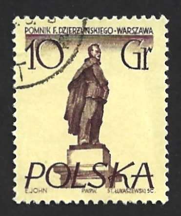 1955 POLAND WARSAW STATUES