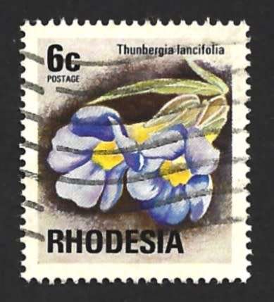 1974 RHODESIA FLOWER