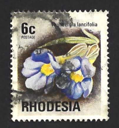 1974 RHODESIA FLOWER