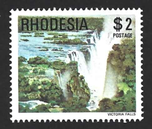1978 RHODESIA WATERFALL