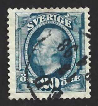 1891-1903 SWEDEN KING OSCAR