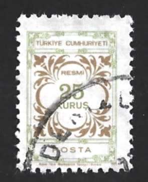 1971 TURKEY OFFICIAL STAMPS
