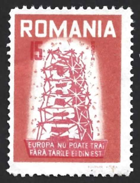 1957 ROMANIA CINDERELLA STAMP