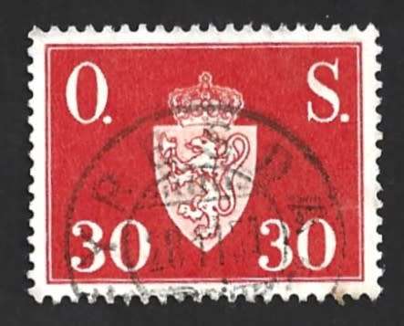 1951-52 NORWAY COAT OF ARMS