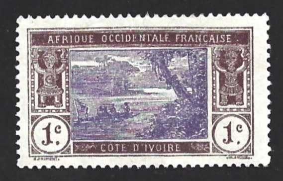 1913 IVORY COAST EBRIE LAGUNE