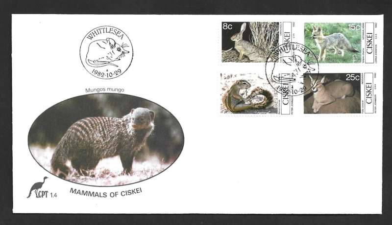 1982 CISKEI ANIMAL MAMMALS