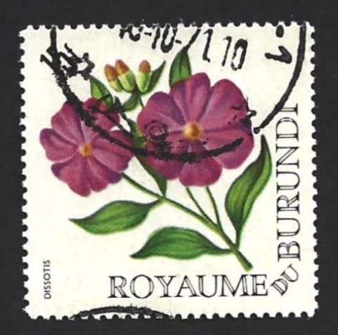 1966 BURUNDI FLOWERS