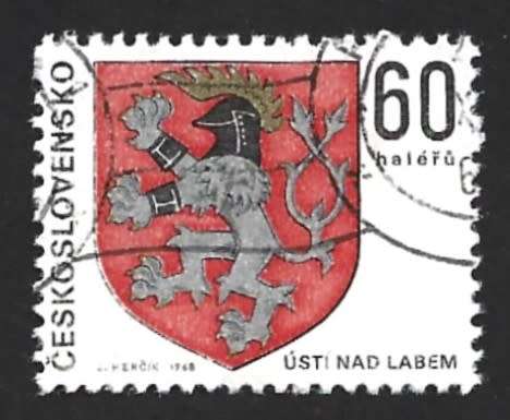 1968 CZECHOSLOVAKIA ARMS OF REGIONAL CAPITALS