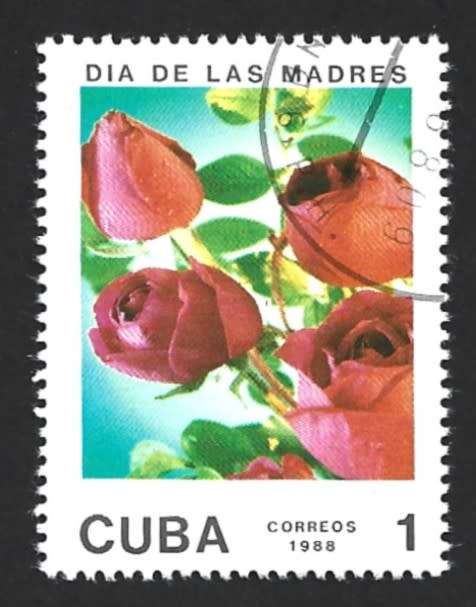 1988 CUBA FLOWERS