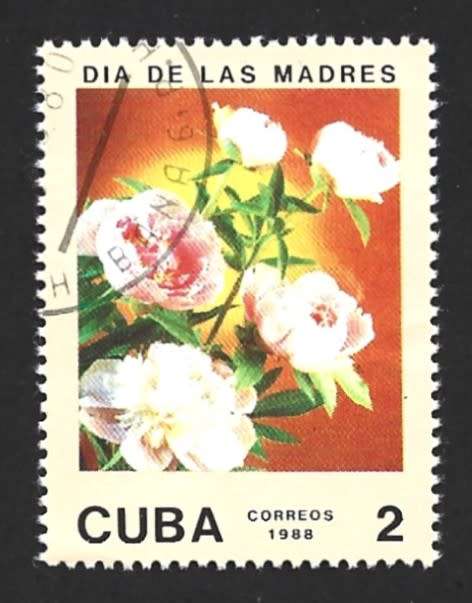 1988 CUBA FLOWERS