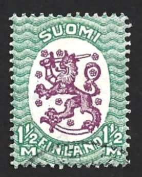 1925 FINLAND STANDING LION