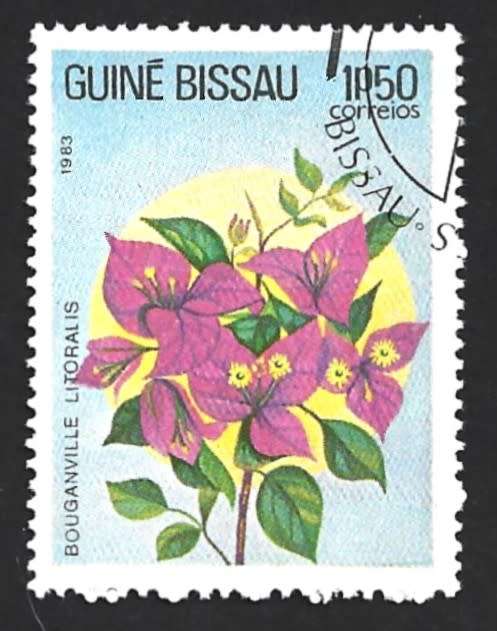 1983 GUINEA BISSAU FLOWERS