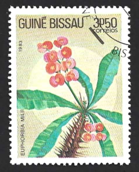 1983 GUINEA BISSAU FLOWERS