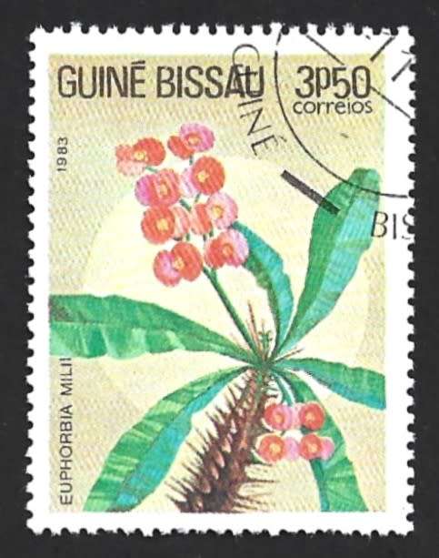 1983 GUINEA BISSAU FLOWERS