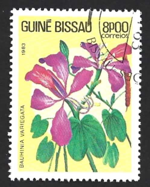 1983 GUINEA BISSAU FLOWERS