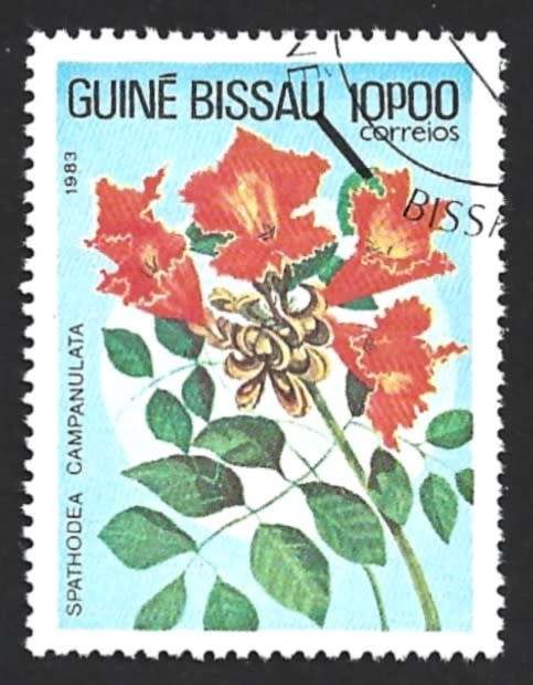1983 GUINEA BISSAU FLOWERS