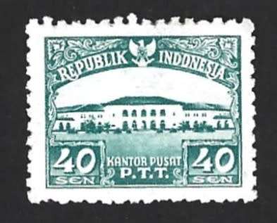 1953 INDONESIA BANDANG POST OFFICE