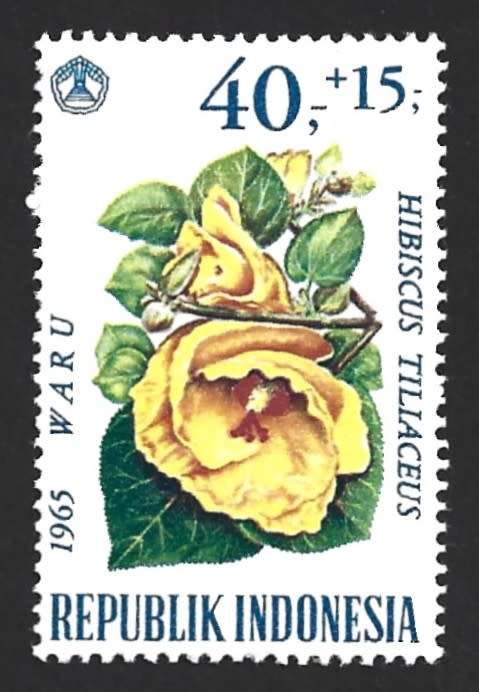 1965 INDONESIA FLOWERS